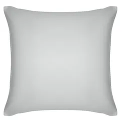 Набор из двух наволочек  из умягченного сатина серого цвета Essential 70х70 см