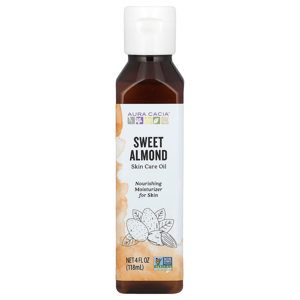Aura Cacia, масло для тела, сладкий миндаль, 118 мл (4 жидк. унции)