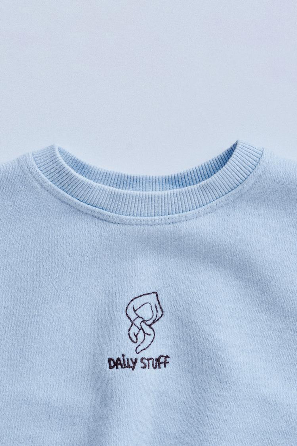 ZARA TIMELESZ - ТОЛСТОВКА С ВЫШИВКОЙ, СИНИЙ