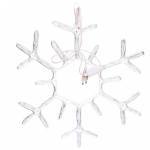 Фигура светодиодная, дюралайт, 55 см,»Снежинка», Белый (мерцание)