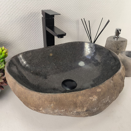 Раковина из речного камня RS-65449 45*34*15 0861