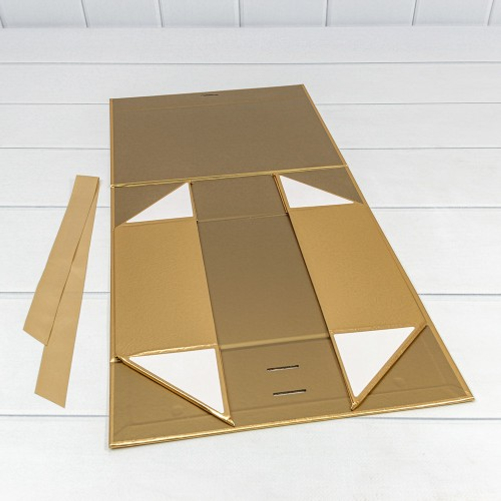 Коробка сборная 28.2х20х9.2 см на магнитах (Золотой)
