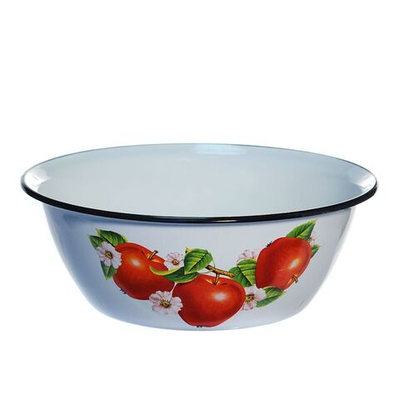 Миска эмал сталь, кругл, 4 л, с рисунком, Керчь, 40304-142/5, в асс