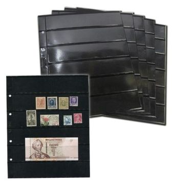 Лист для хранения марок на 6 ячеек (формат Optima) (200х250 мм) двухсторонний