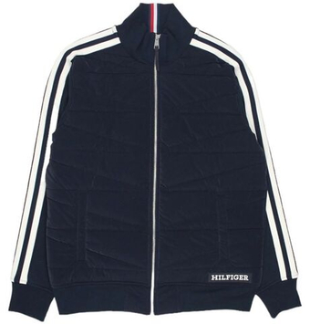 Мужская теннисная куртка Tommy Hilfiger Monotype Mix Media Jacket - небесный