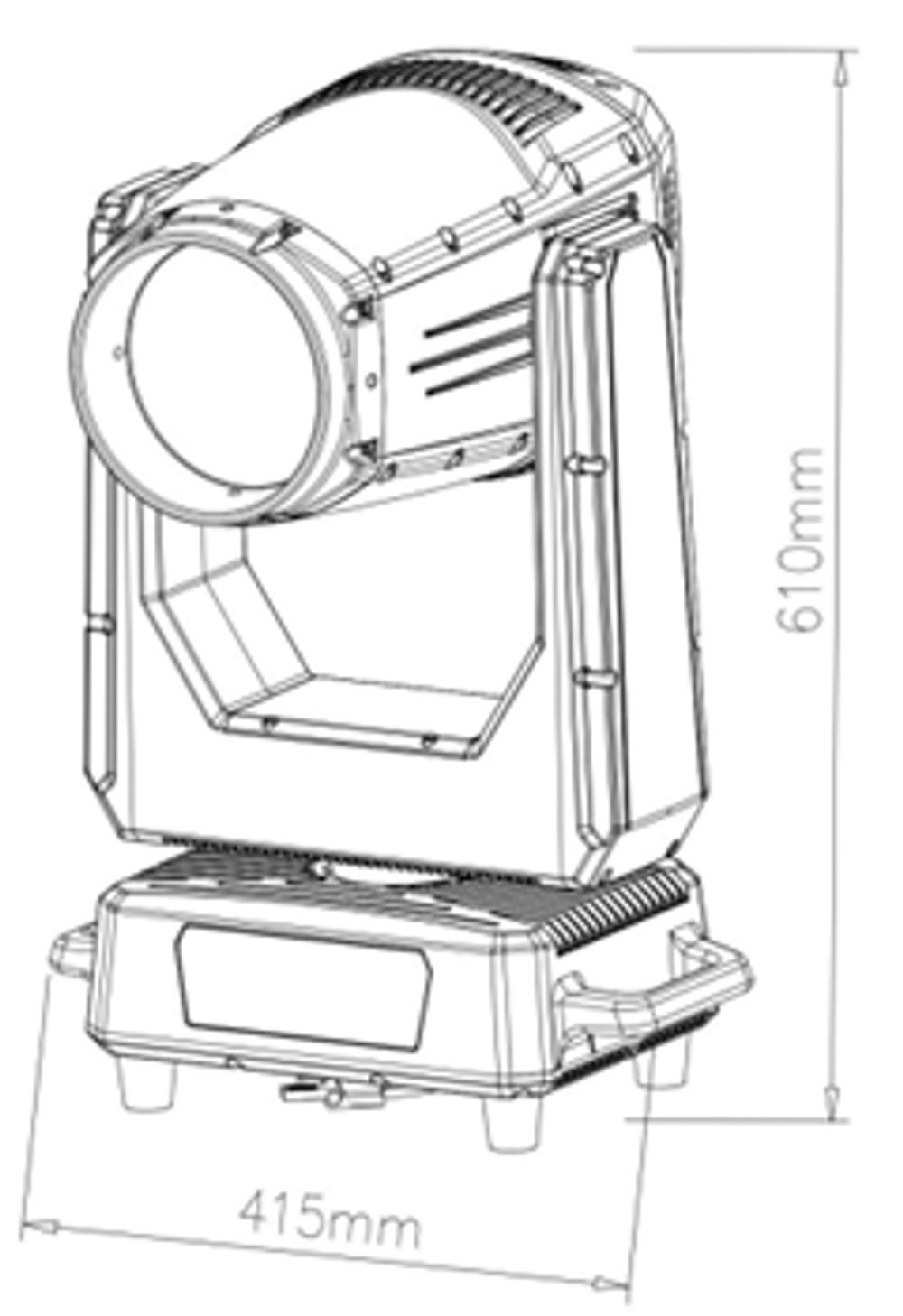 BEAM 420M IP66 — вращающаяся голова Beam с лампой Ushio 420 Вт