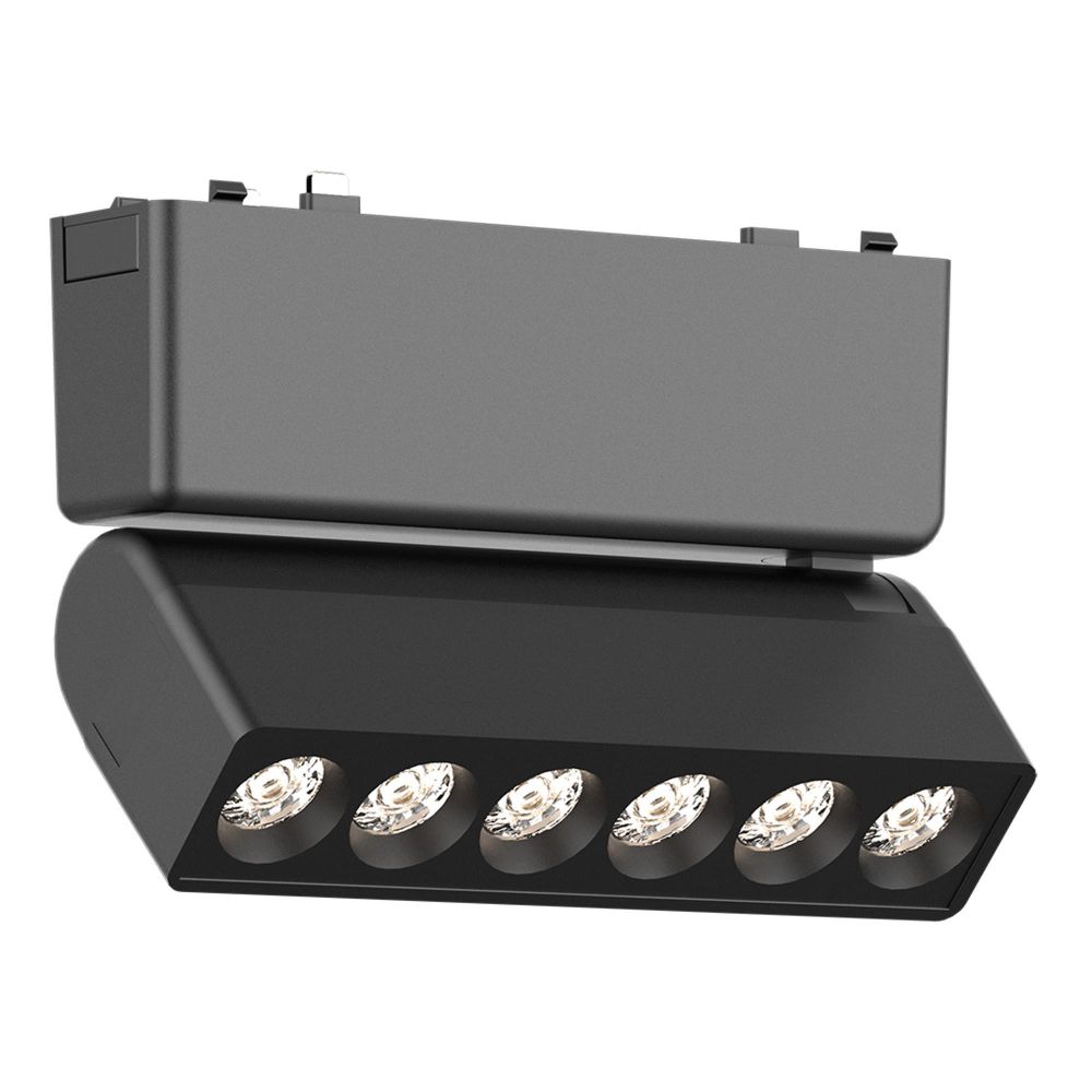 ST675.446.06 Магнитный трековый светильник Черный LED 1*6W 4000K 360Lm Ra&amp;gt;90 &amp;gt;90 IP20 L122xW26xH81 48V SKYFLAT