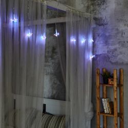 ULD-S0250-200-STA MULTI IP44 STARBURST Гирлянда светодиодная Звезда. 2.5м. 200 светодиодов. Разноцветный свет. Провод прозрачный. ТМ Uniel