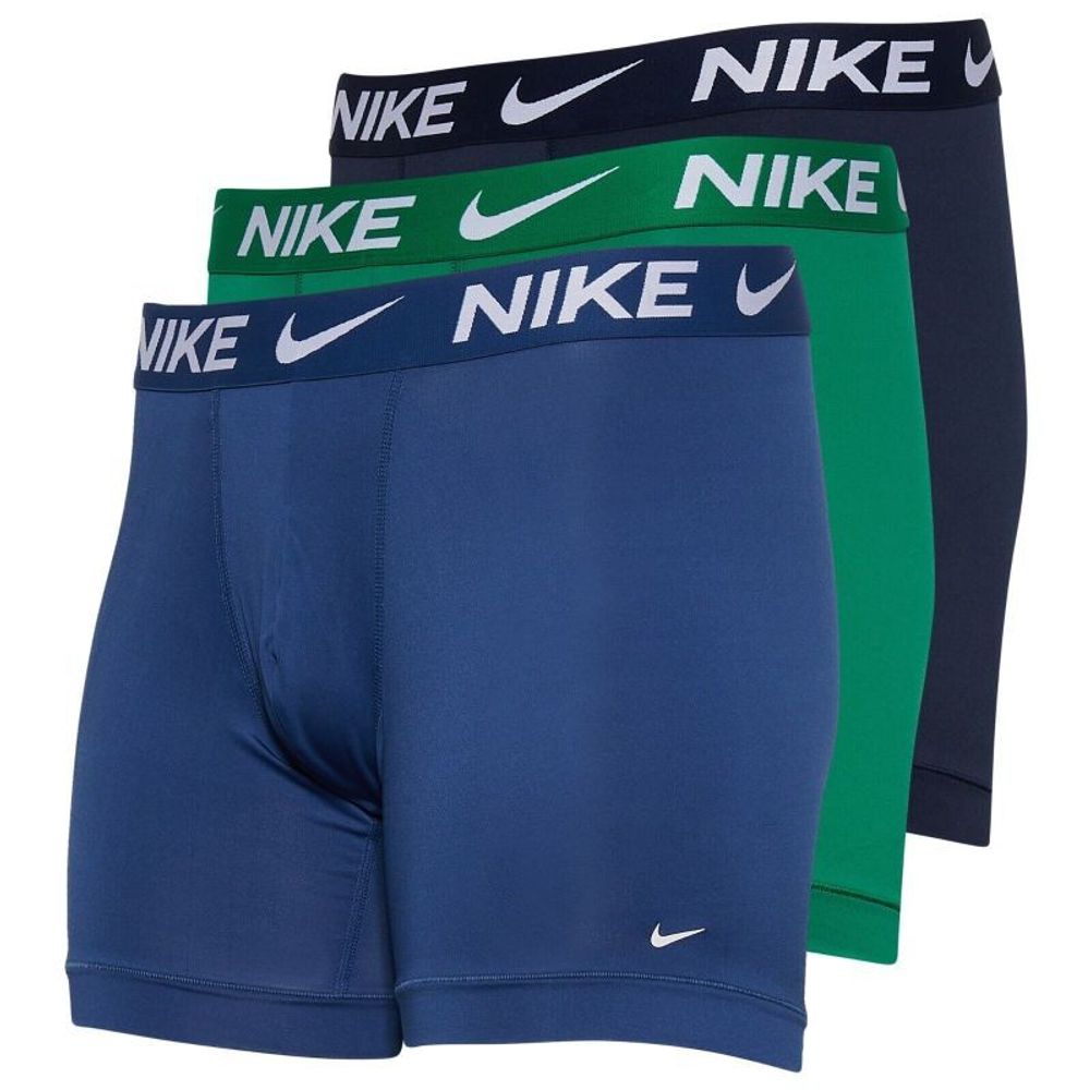 Мужские спортивные боксеры Nike Dri-Fit Essential Micro Boxer Brief 3P - stadium green/hyper royal/black