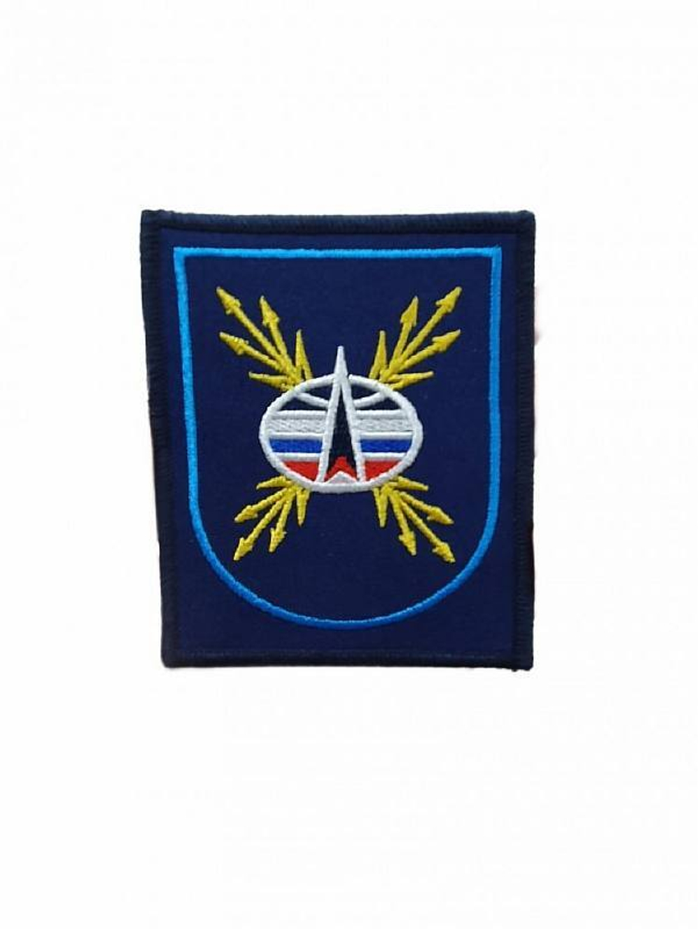 Шеврон Войска связи синий фон