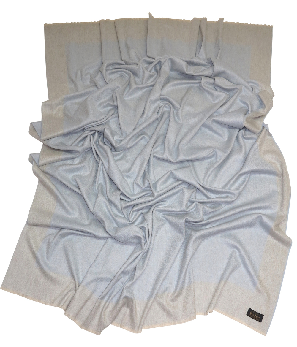 Плед 150х200 Glen Saxon Border Paisley Sand Stone Opal