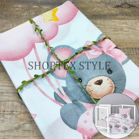 Перкаль &quot;Детство-Мышки&quot; | ш.150 см | 105 г/м² | хлопок-100%