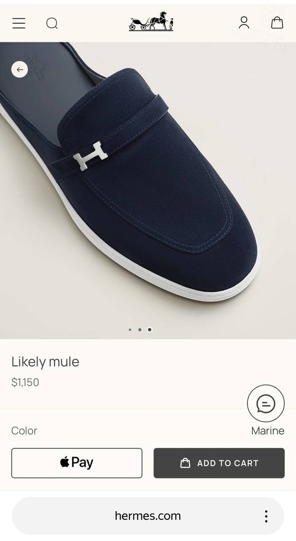 Мюли Hermes Likely