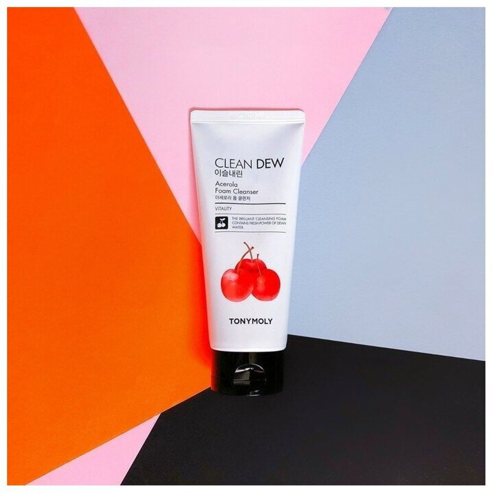 TONY MOLY пенка для умывания Clean Dew с экстрактом ацеролы, 180 мл