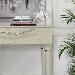 Консоль Арт Колор leaves Классик Сильвер Серый шелк