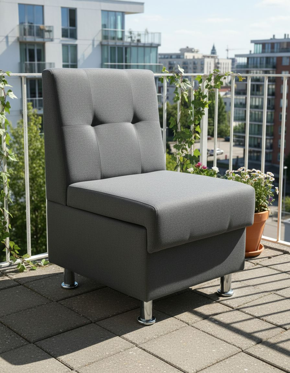 Стильный компактный диван Фабрики ОНИКС из практичного и износостойкого материала с оригинальным дизайном, вместительным ящиком для хранения, мягким наполнителем для дома, дачи и офиса