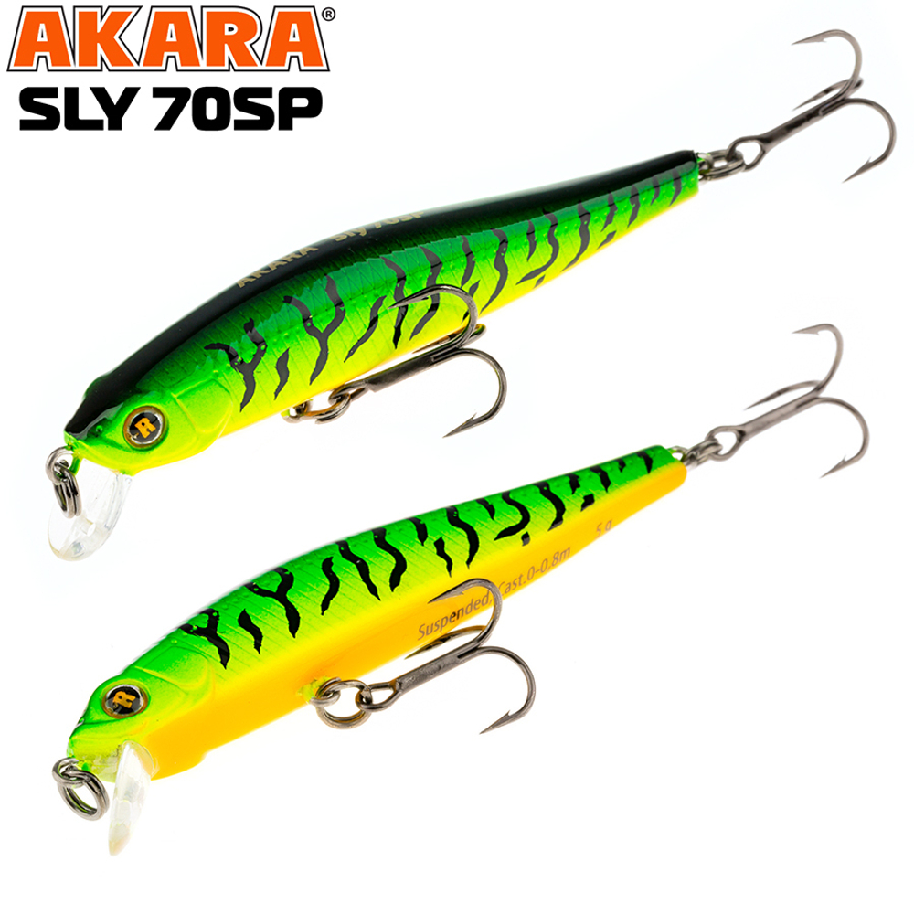 Воблер Akara Sly 70SP 5 гр. (3/17 oz 2,8 in) A68