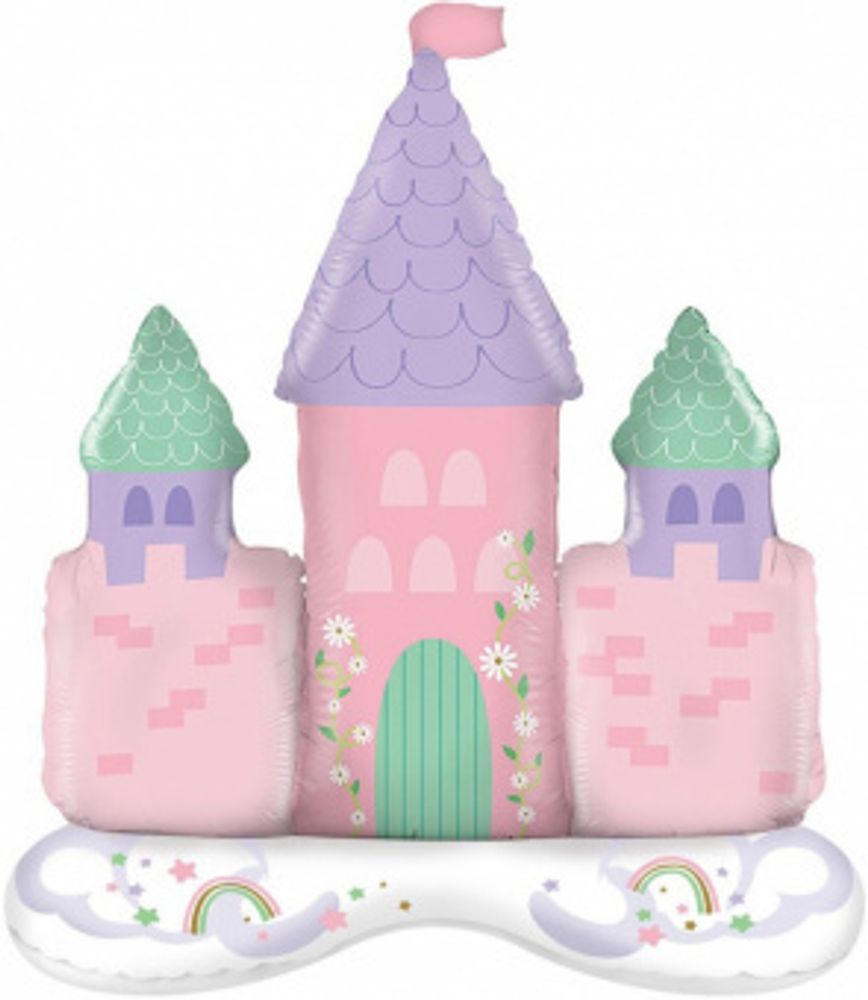 Шар-фигура, Замок принцессы, на подставке (Falali) 34"/86 см ВОЗДУХ