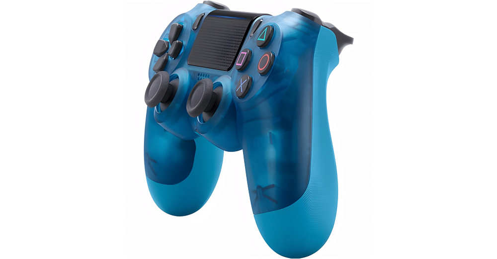 Геймпад для PS4 2.4Ghz (прозрачный-синий)