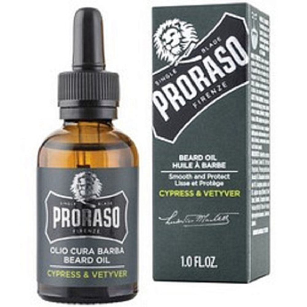 Proraso Масло для бороды  Cypress&amp;vetyver, 30 мл