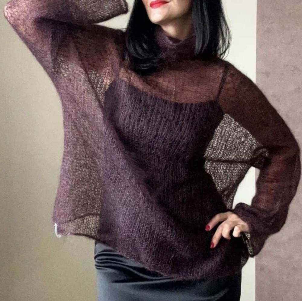 SILKID - Ri.Go; 70% кидмохер, 30% шелк; 850м/100гр; col. 180002, цвет: инжир; S501