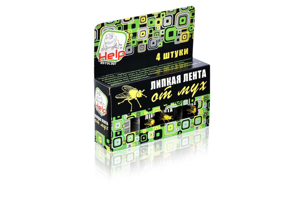Средство от мух, липкая лента Help, набор 4 шт 80241