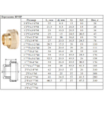 Переходник латун 1/2 ш. х  1"1/2 г.  ViEiR  (80/5шт)