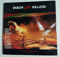 Винтажная виниловая пластинка LP Queen Live Killers (Japan 1979) (Obi) (Red and Green Vinyl)