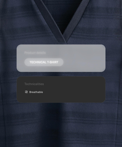 Oysho Футболка из 100% хлопка, морской синий