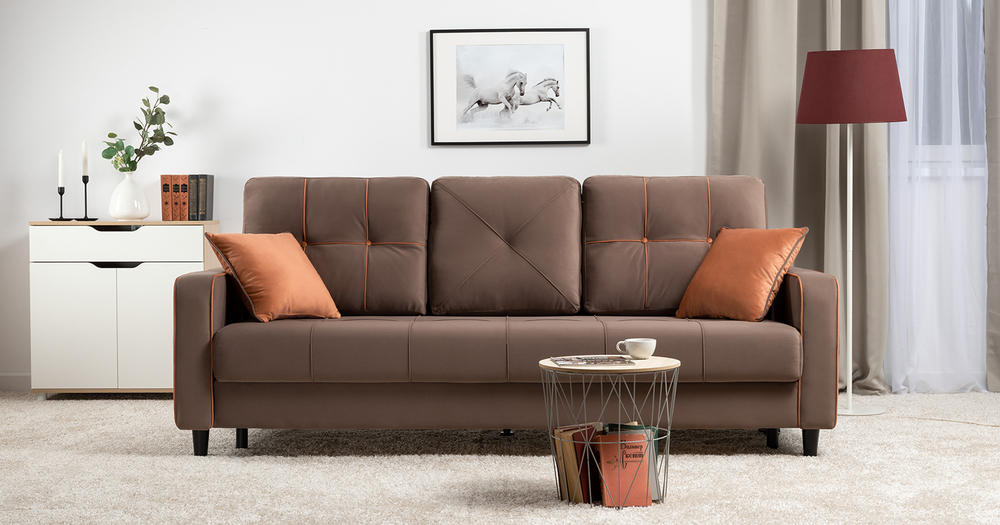 Диван кровать Черри, Коричневый