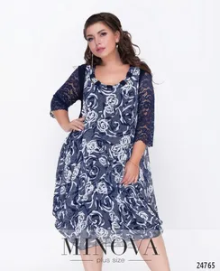 Платье 312-синий Minova
