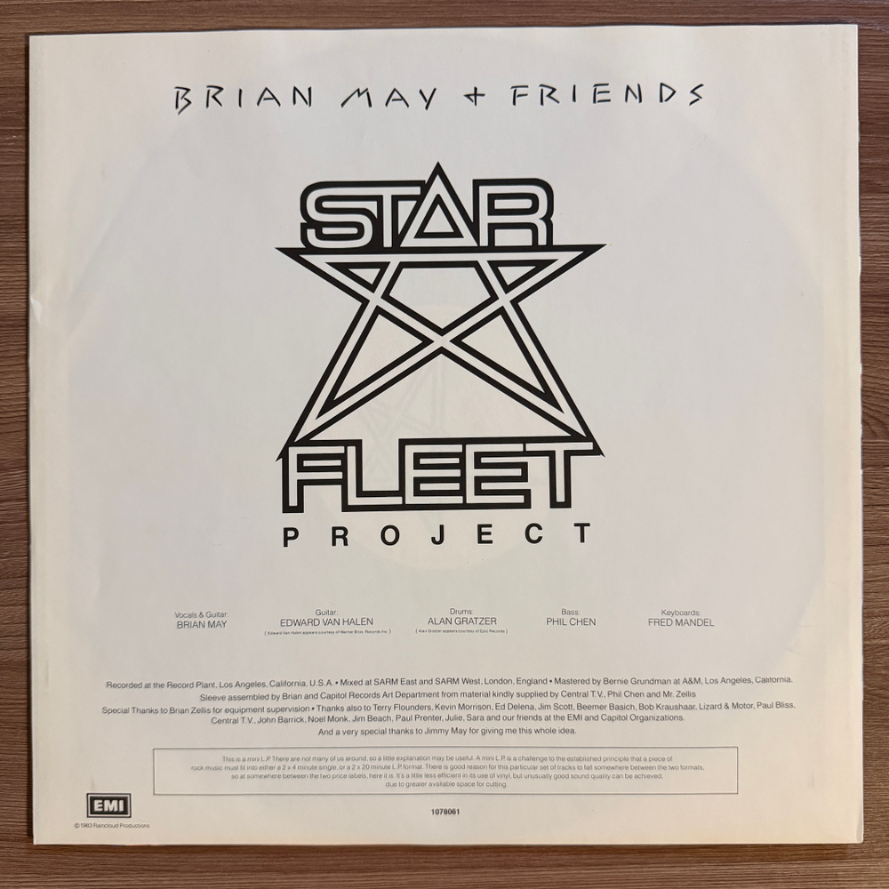 Виниловая пластинка Brian May + Friends - Star Fleet Project LP