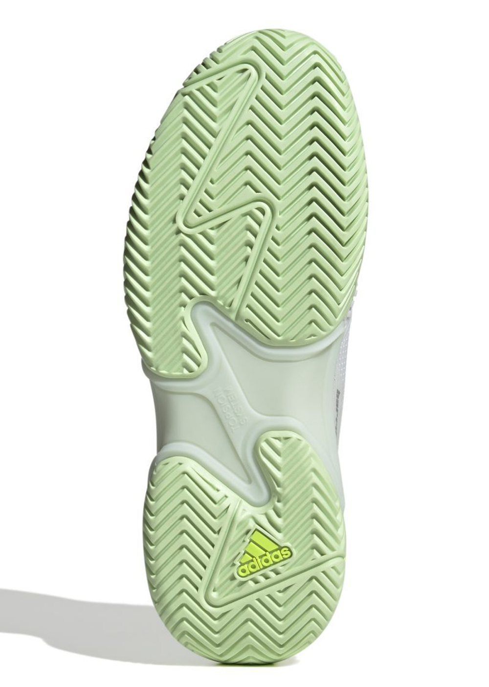 Кроссовки теннисные Adidas Barricade 13 M - cloud white/semi green spark/core black