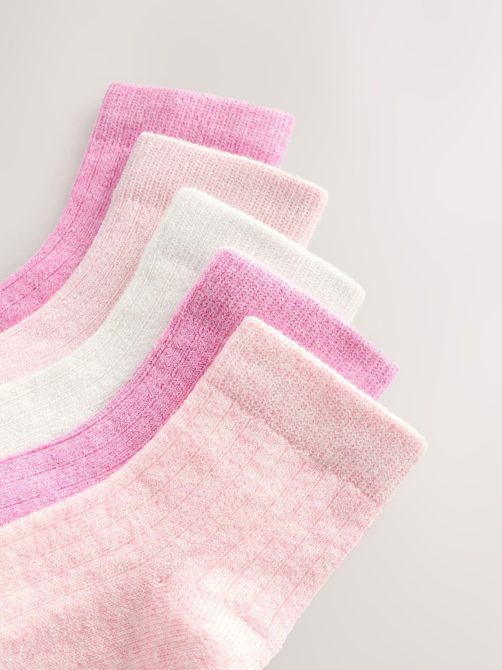 Носки для малышей Next E45-065, 5 шт., Белый, Розовый