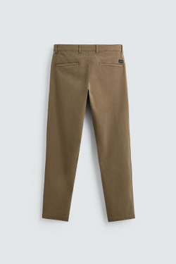 ZARA БРЮКИ ЧИНОС SKINNY FIT, ТЕМНЫЙ РЫЖЕВАТО-КОРИЧНЕВЫЙ