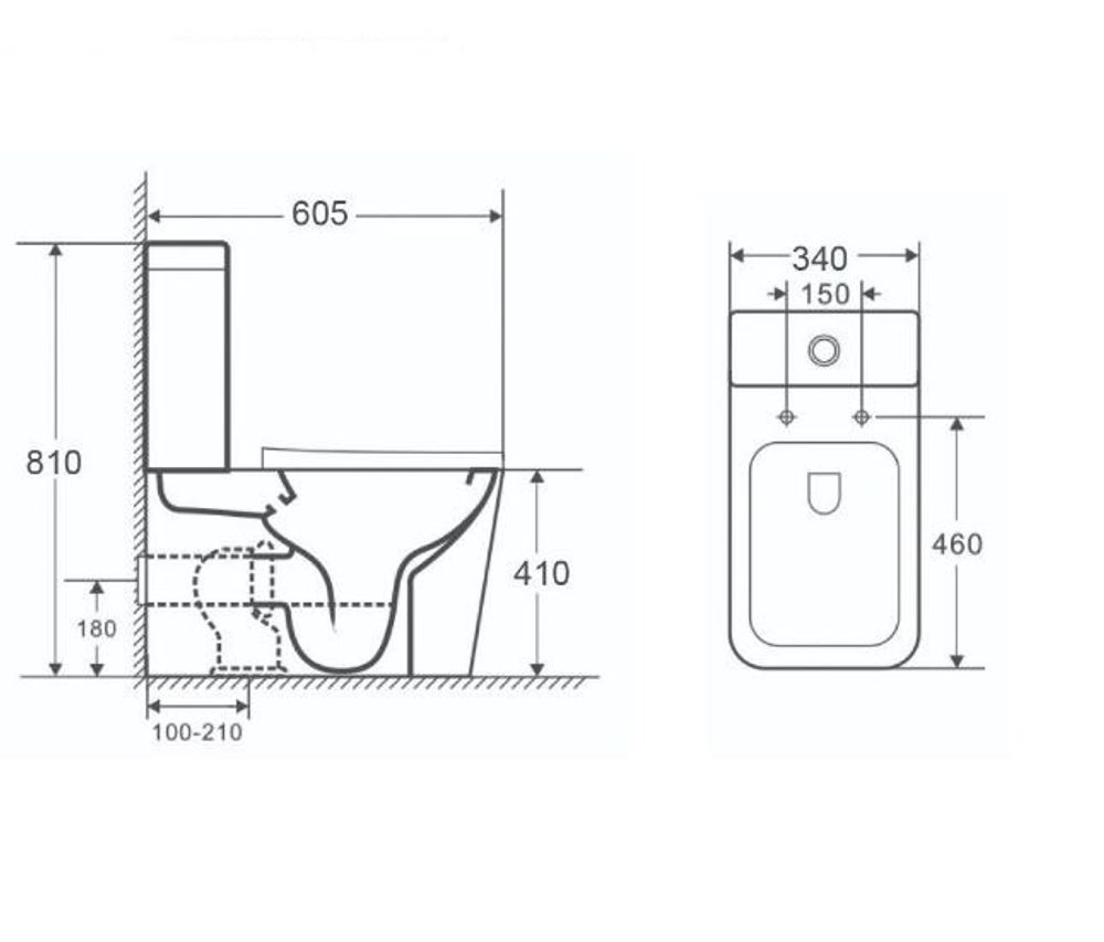 Унитаз напольный с бачком,сиденье s/close Nofer ARLES 23033 белый