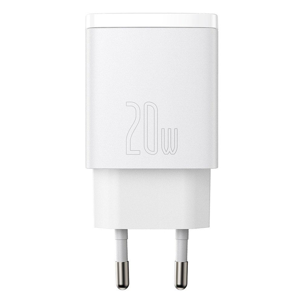 Зарядное устройство Baseus Compact Quick Charger U+C 20W - White