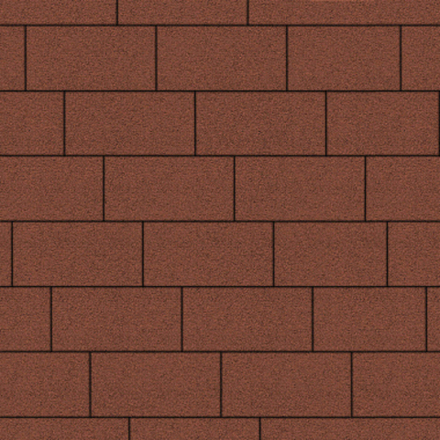 Тротуарная плитка ПРЯМОУГОЛЬНИК 300х150 мм - Гранит Красный