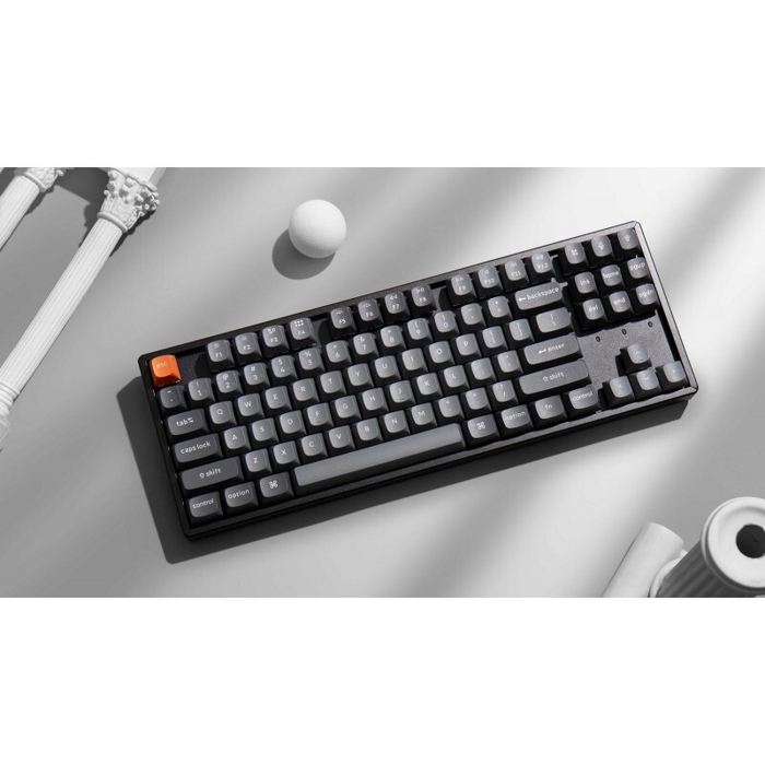 Беспроводная механическая клавиатура QMK Keychron K8 Max, 87 клавиш, RGB подсветка, Hot-swap, алюм.рамка Keychron Brown Switch (K8M-Ј3)