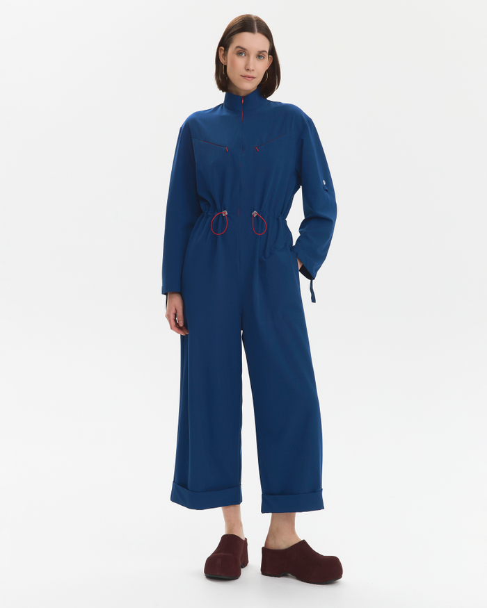 Комбинезон медицинский женский, индиго