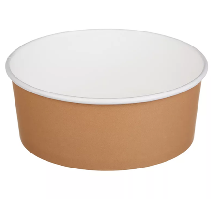 Контейнер бумажный Complement 1090 мл d=166мм h=65мм крафт (50 шт/уп)