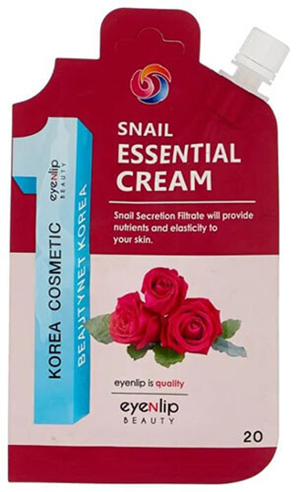 EYENLIP Крем для лица улиточный POCKET SNAIL ESSENTIAL CREAM, 20 мл.