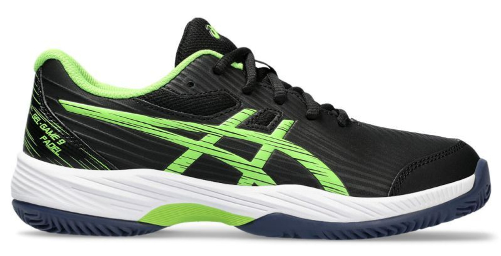 Детские кроссовки для Падел Asics Gel-Game 9 Padel - black/electric lime