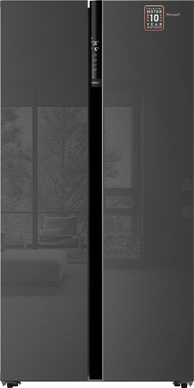 Weissgauff WSBS 600 NoFrost Inverter Inox Glass