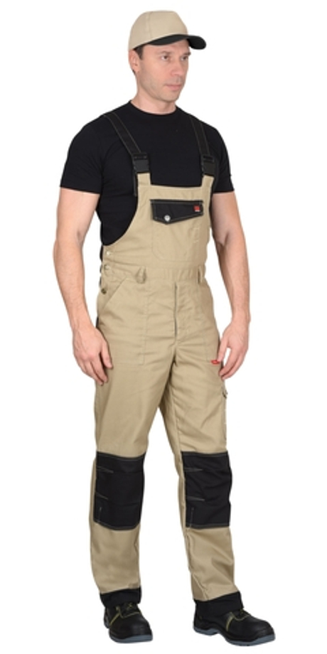 Полукомбинезон "Вест-Ворк" бежевый с черным