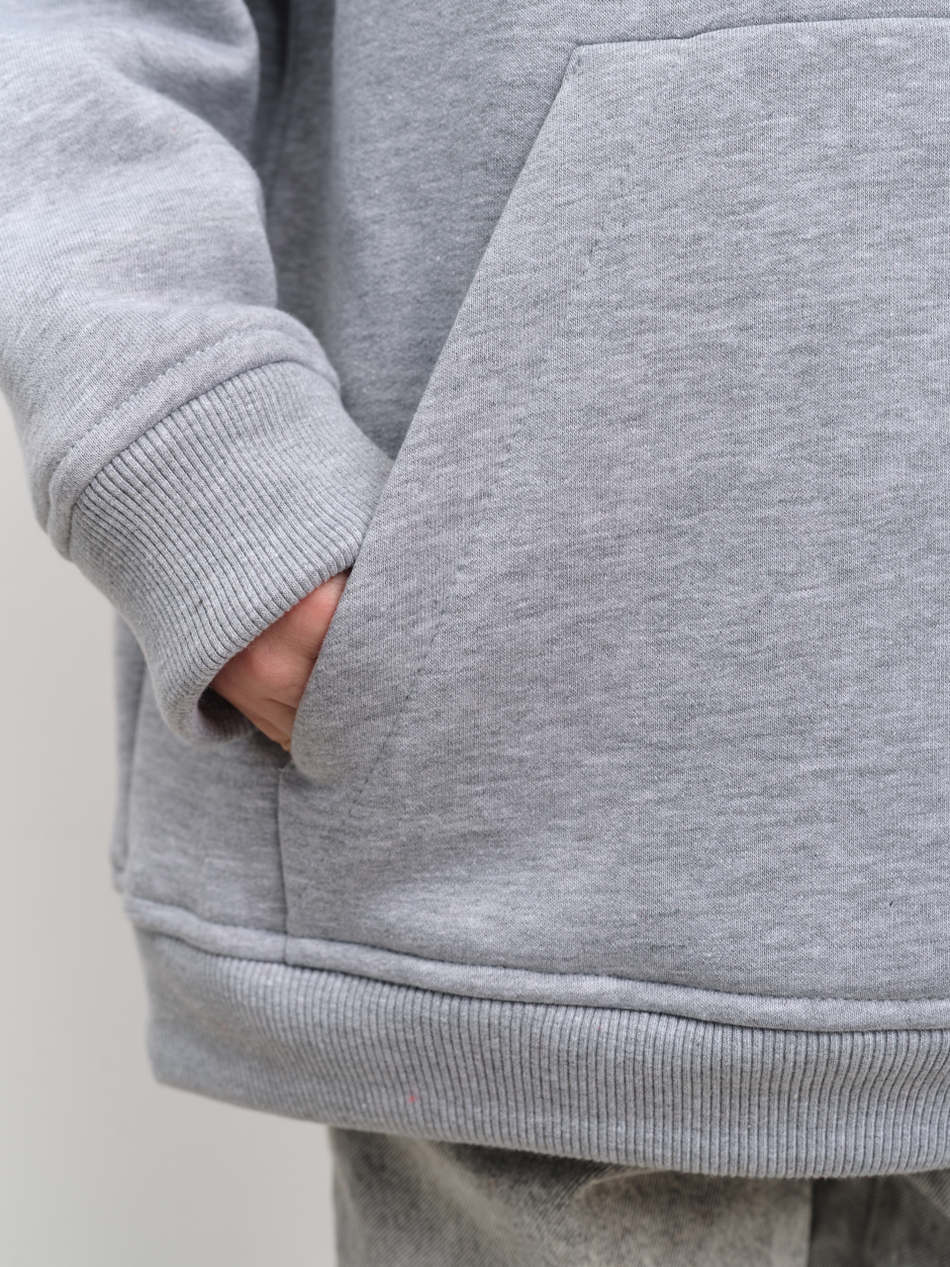 Толстовка с капюшоном  для мальчика "Basic" меланж