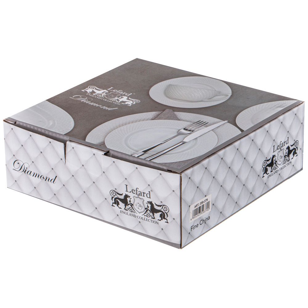 МЕНАЖНИЦА 4 СЕКЦИИ НА ДЕРЕВ.ПОДСТАВКЕ LEFARD "ДИАМАНД" 18*18*5 СМ (КОР=24ШТ.)