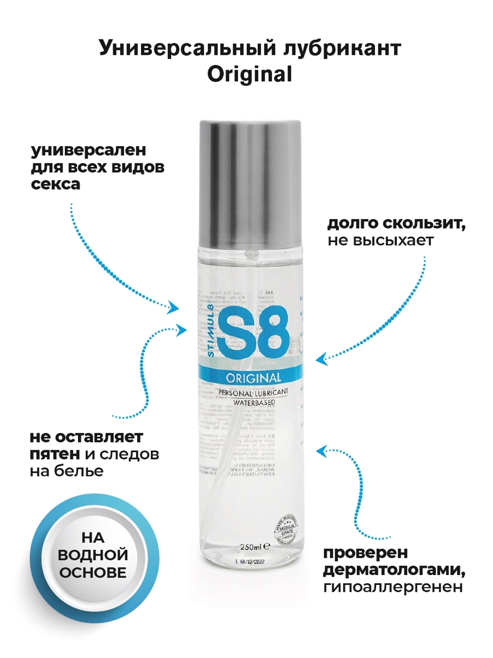 S8 ORIGINAL Универсальный на водной основе, 250 мл