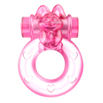 Розовое эрекционное виброкольцо 3,5х5см Baile Pink Rabbit BI-010082A