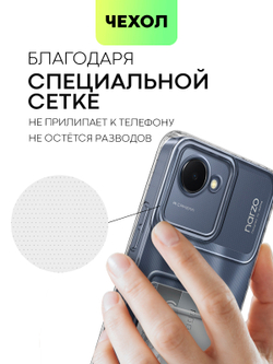 Чехол BROSCORP для realme Narzo 50i Prime;realme C30 (арт. RM-N50iPRIME-TPU-01-POCKET)
